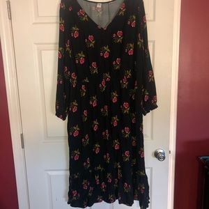 Long sleeve maxi dress